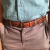 Ceinture en cuir tressé faite à la main pour homme et femme - Image 3